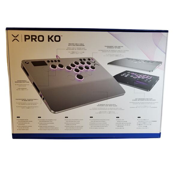 Turtle Beach Victrix Pro KO Leverless Fight Stick For PS4/5 Custom Tekkin 8 Etch - Picture 4 of 4